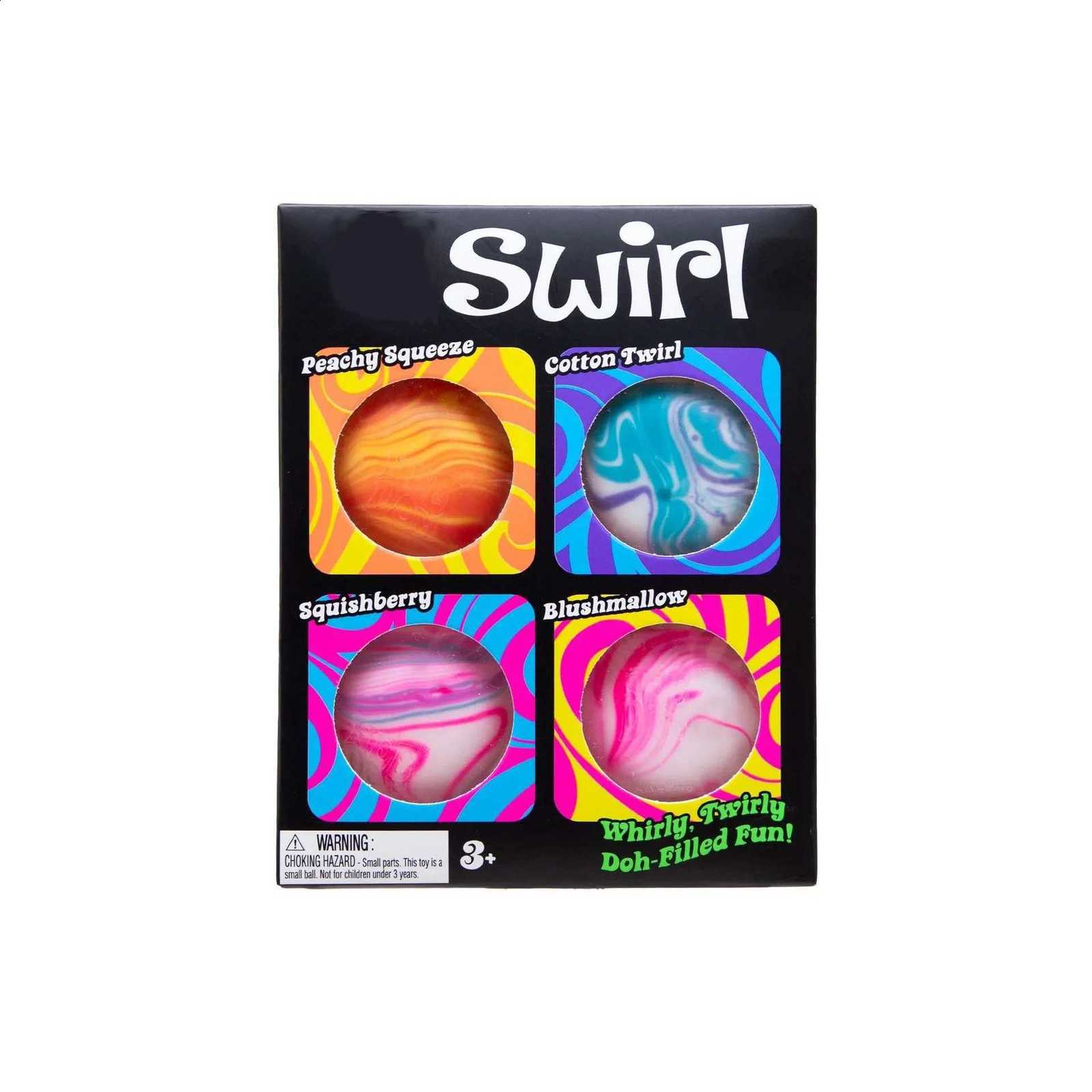 Hot 4Pcs Swirl NeeDoh Teenie Stress Balls Ultra Squishy Moldable Sensory Fidget Toy Blind Box Anti-Stress Relief for Adults Q260911 - view 6
