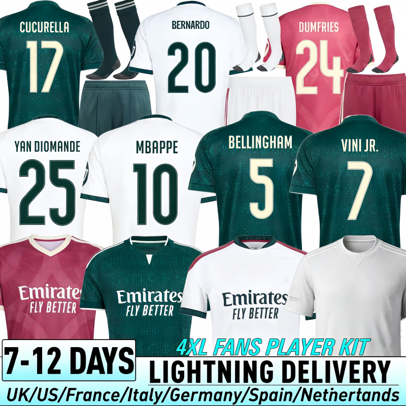 Real Mad Rid 2026/27 Maglie Da Calcio Mbappe Bellingham Chandal Vini JR Bambini 25 26 Maglia Da Calcio Top Valverde Endrick Rodrygo Camavinga Maglia-image
