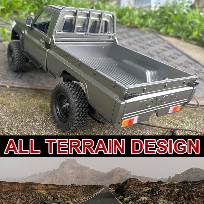 MN82 Simulation RC Pickup Truck 1/12 4WD All Terrain OffRoad Climbing Vehicle 2.4G Remote Control With LED Lamp For Outdoor Play - view 6