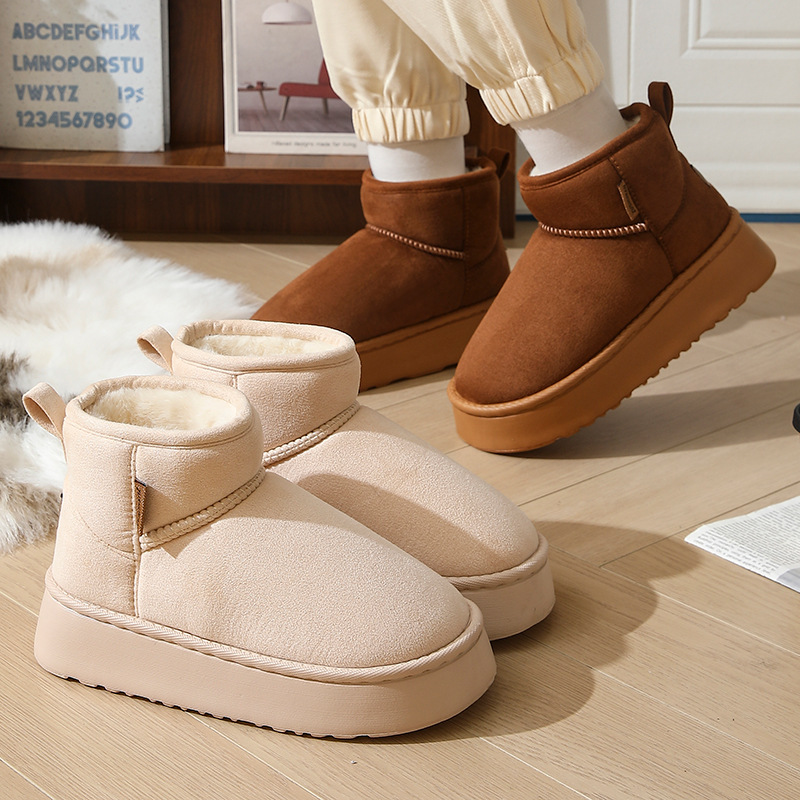 Ladies 2026s Winter Designer New Fashion Snow Boots Platform Versatile Fleece Lined Warm Cotton Shoes Free Shipping - view 6