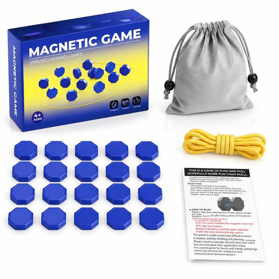 Portable Magnetic Stones Strategy Game Compact Board Game for Family Game Night Travel and Camping X260911 - view 3