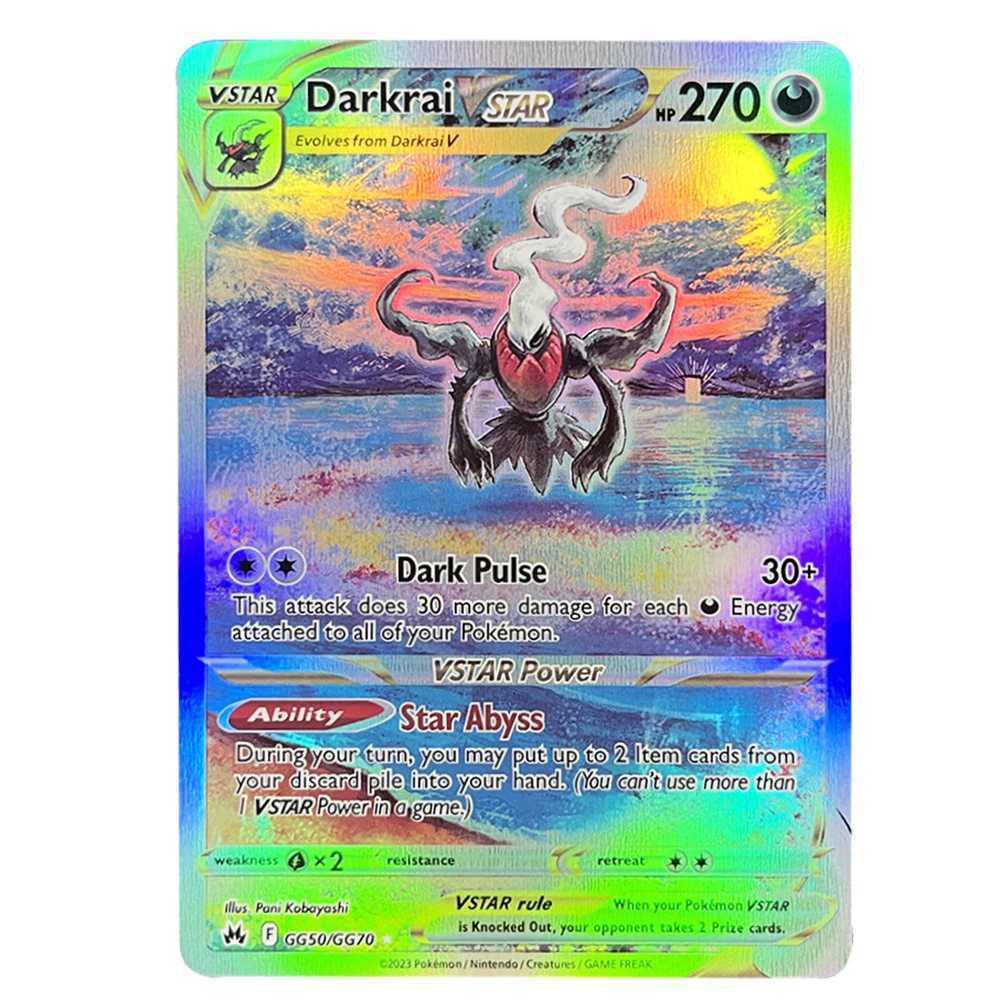 PKM Cards Holographic Charizard Ex GX Rainbow Blastoise VMAX Darkrai VSTAR Hobbies Rare Collection Battle Cards Toys Gifts X260911 - view 6