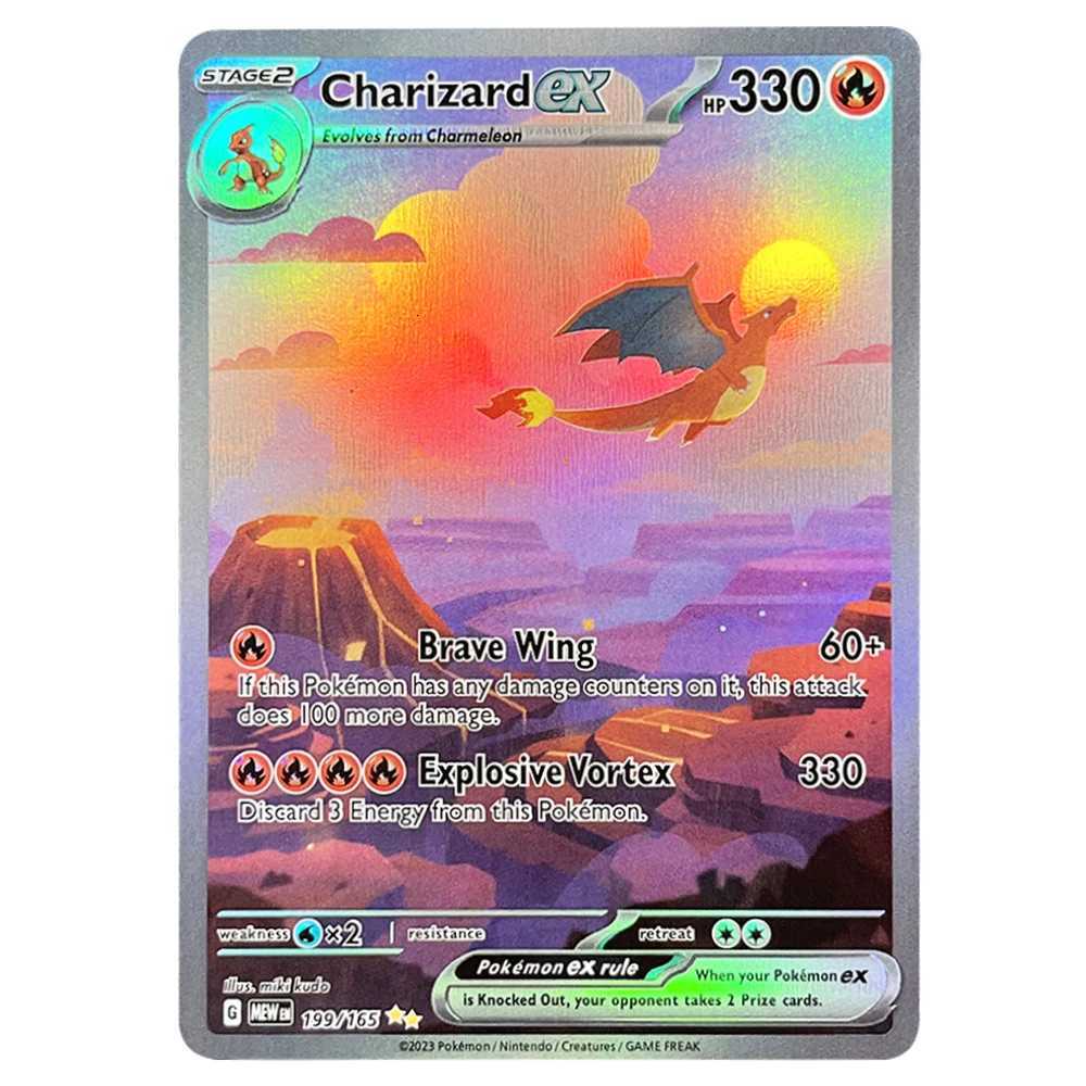 PKM Cards Holographic Charizard Ex GX Rainbow Blastoise VMAX Darkrai VSTAR Hobbies Rare Collection Battle Cards Toys Gifts X260911