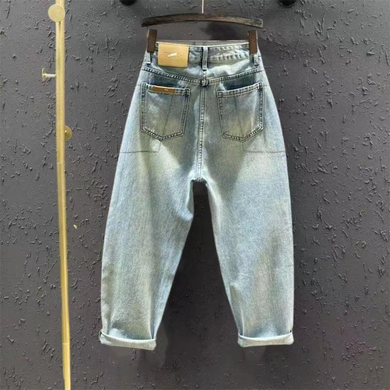 2026 Fashion Jeans For Women Summer Casual Floral Embroidery Denim Trousers Ladies Elegant Females Loose Harem Pants 260526 - view 3