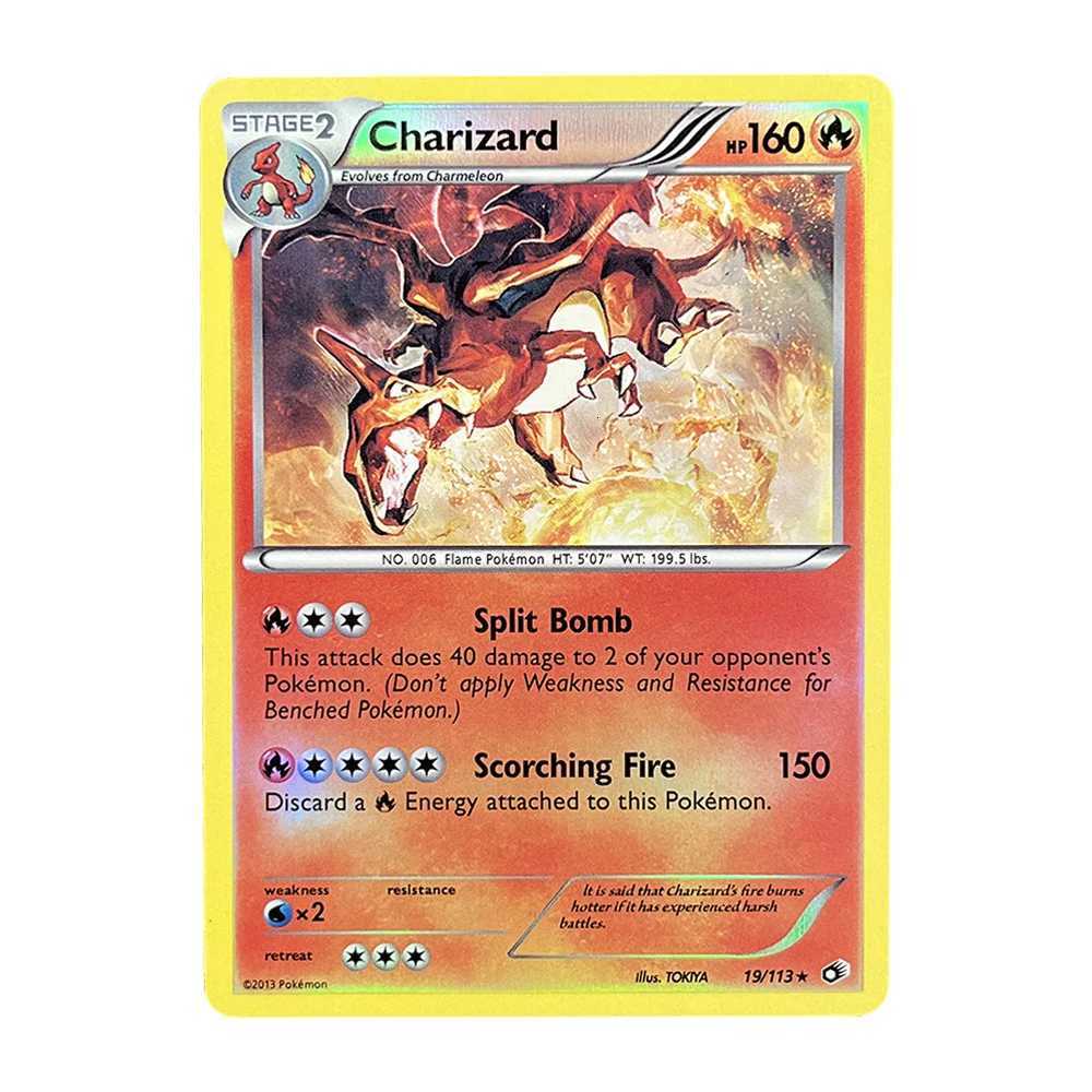 PKM Cards Holographic Charizard Ex GX Rainbow Blastoise VMAX Darkrai VSTAR Hobbies Rare Collection Battle Cards Toys Gifts X260911 - view 7