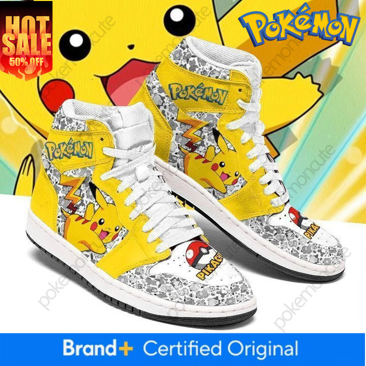 Pikachu Eevee Charizard Gengar Sneakers Pokemon Shoes Japanese Anime Character Pu Shoes Printed Casual Fashion Walking Shoes Great Gift Fans High Top  - view 8