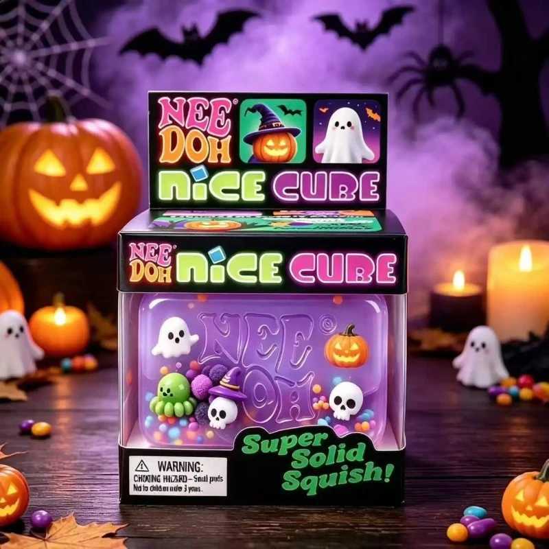 NeeDoh Spider Pumpkin Squishy Fidget Toy Soft Squeeze Stress Relief Sensory Toy Halloween Holiday Decompression Gift Q260911 - view 6