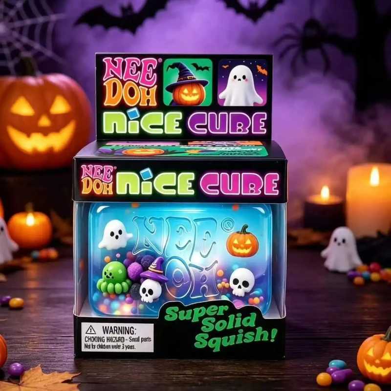 NeeDoh Spider Pumpkin Squishy Fidget Toy Soft Squeeze Stress Relief Sensory Toy Halloween Holiday Decompression Gift Q260911 - view 7