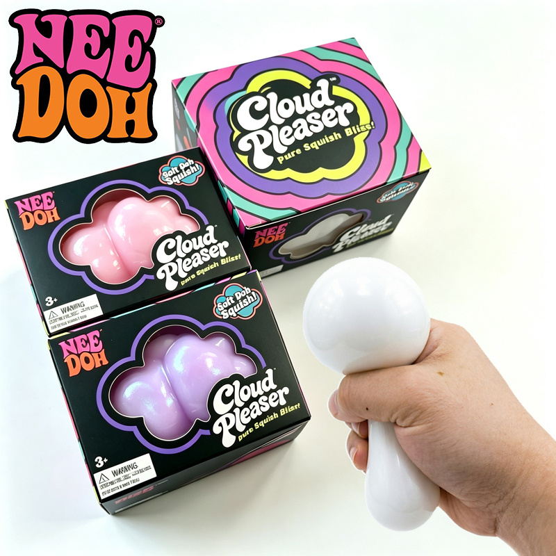 Needoh Cloud Pleaser Iridescent Pearl Sensory 3 Color Stress Ball Fast Rebound Release Daily Pressure Portable Squeeze Toy W260912