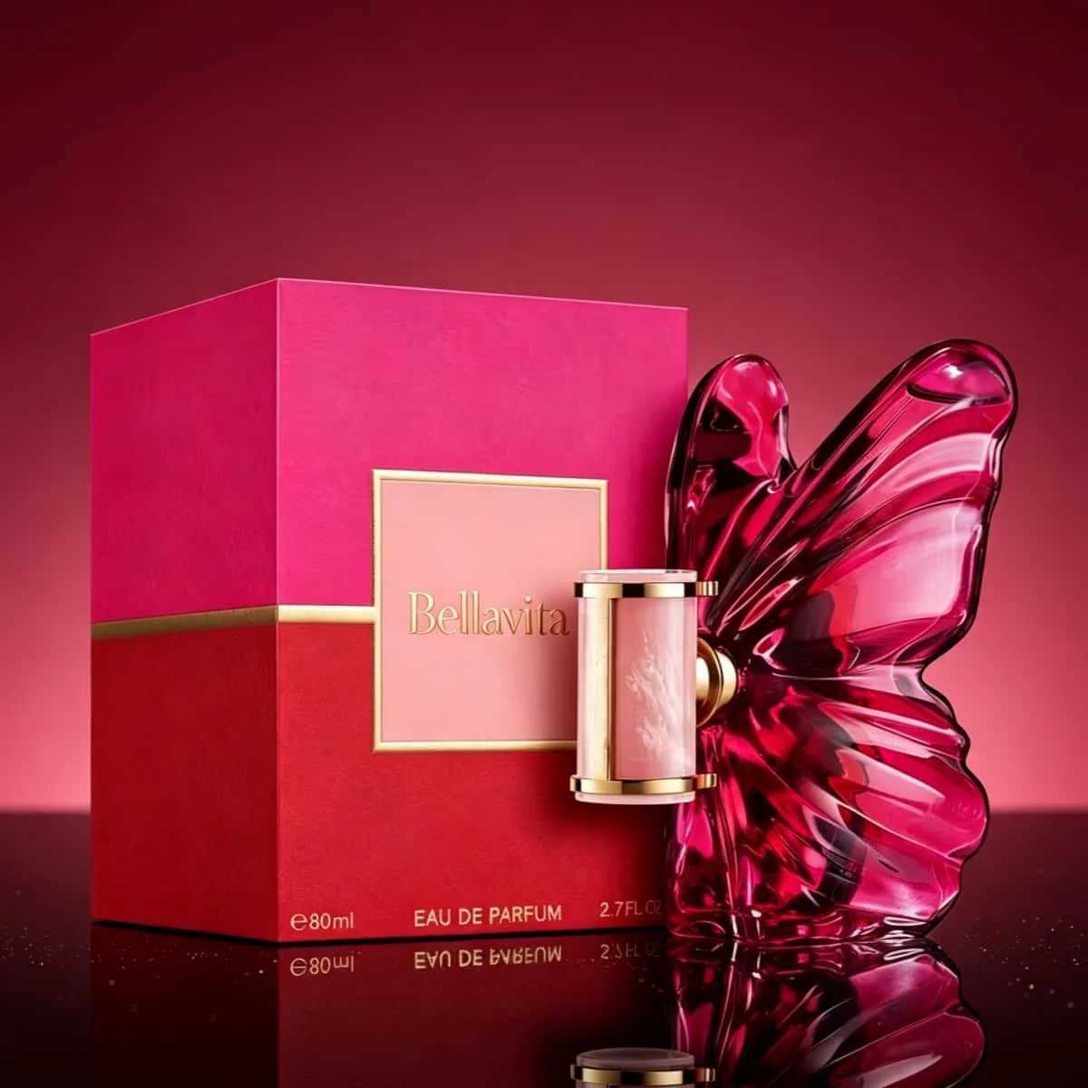 Women La a EDP Perfume 80ml With Gift Box Long Lasting Rich Floral Fruity Vanilla Scent Pink Butterfly Luxury Fragrance Gift for Her L260910 - view 5