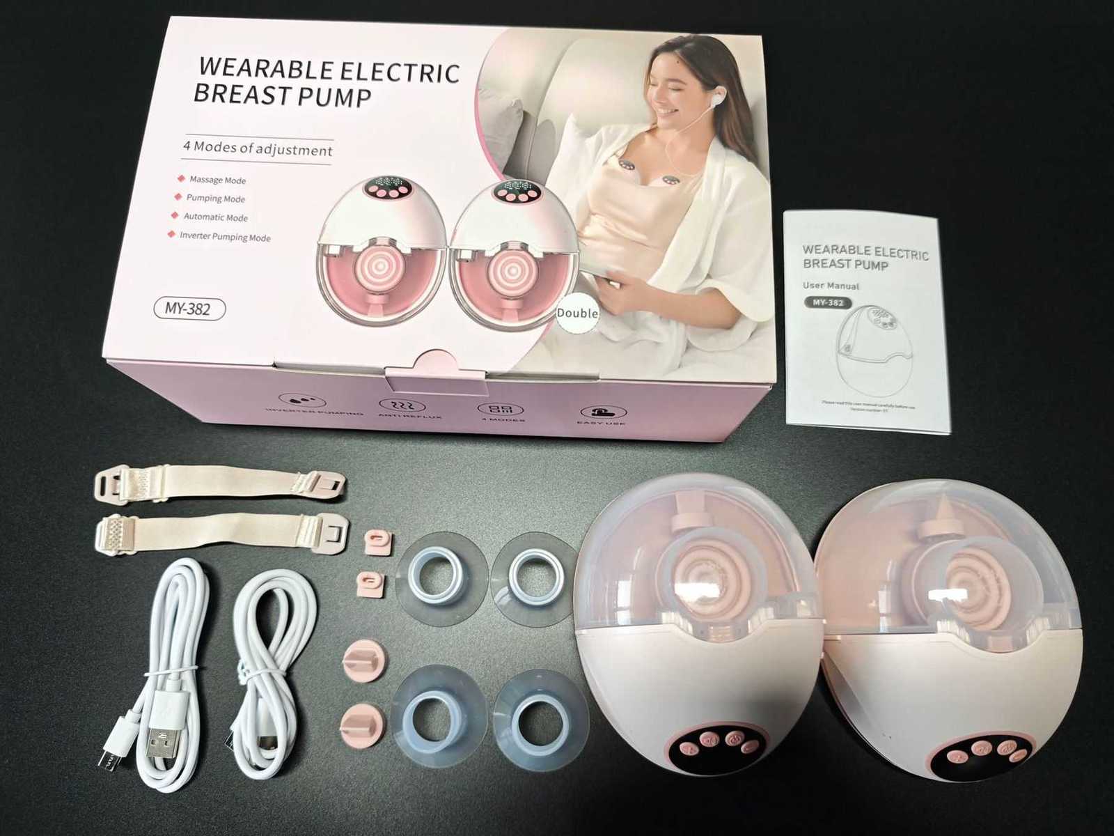 Wearable Electric Hands-Free Automatic Double Breast Pump, Pain-Free Milk Collector L260818 - view 9