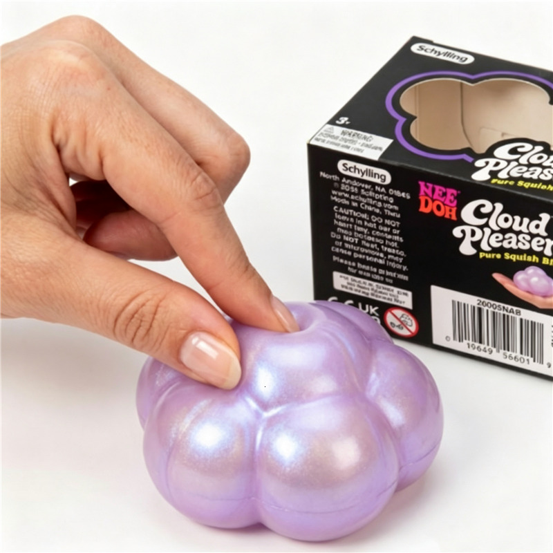 Needoh Cloud Pleaser Iridescent Pearl Sensory 3 Color Stress Ball Fast Rebound Release Daily Pressure Portable Squeeze Toy W260912 - view 7