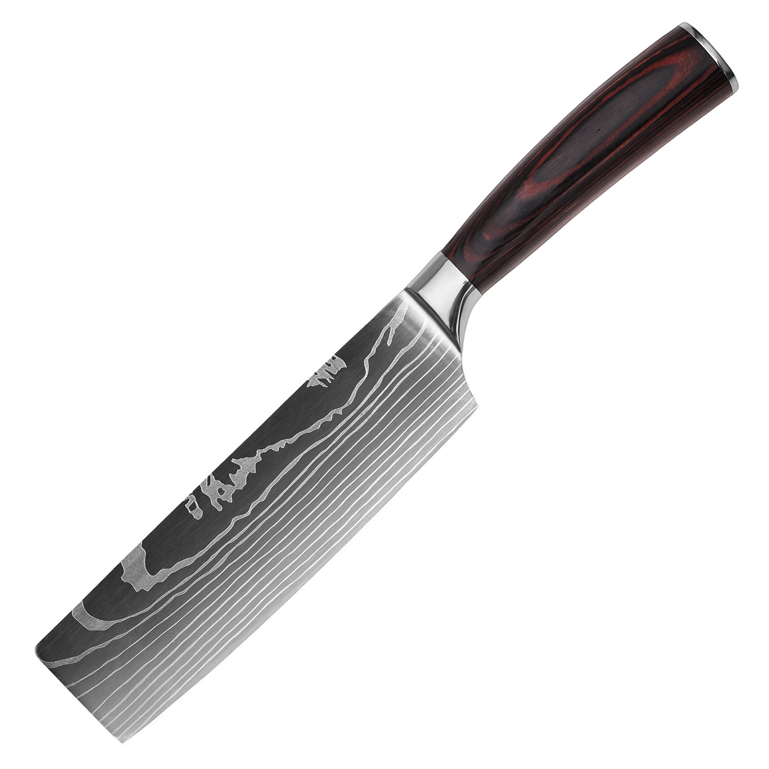 ZENG Japanese Sharp Kitchen Chef Knife Laser Damascus Pattern Chef Knife High Carbon Stainless Steel Fruit Slicing Knife 260304 - view 5