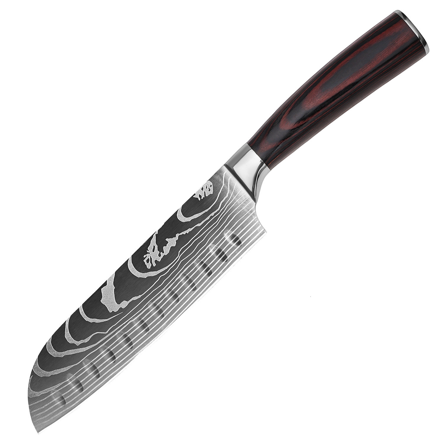 ZENG Japanese Sharp Kitchen Chef Knife Laser Damascus Pattern Chef Knife High Carbon Stainless Steel Fruit Slicing Knife 260304 - view 4