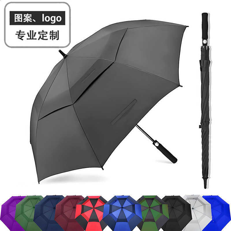 30-inch double-layer breathable golf umbrella made of fiber, available at 4S store of car dealership. Rain umbrella.Q260914 - view 3