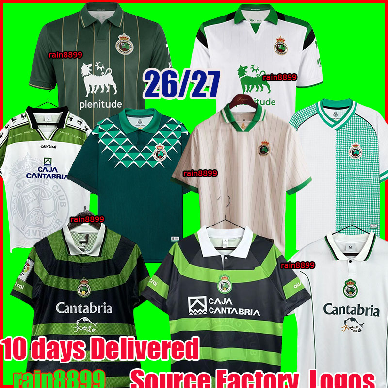 26 27 Racing Santander Camiseta De Futbol 99 00 Away Striscia Verde Maglie Da Calcio Magliette Da Calcio Top Racing De Santander 113Th Anniversary K-image