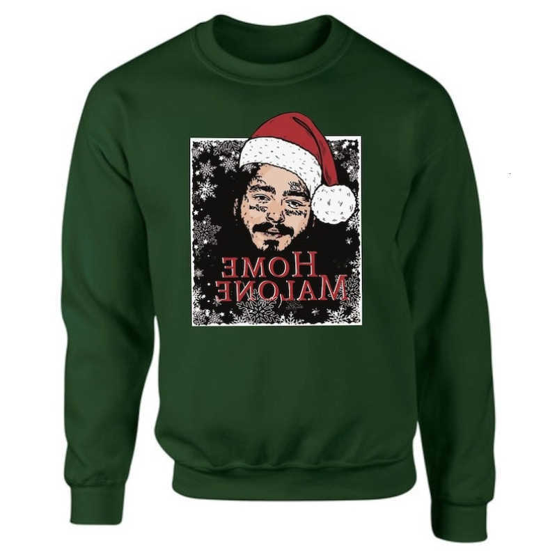 Malone Ugly Funny Christmas Home Felpa Home Alone Felpa Autunno E Inverno Ghost Malone Adults Top Felpa Con Cappuccio Termica D260915-image
