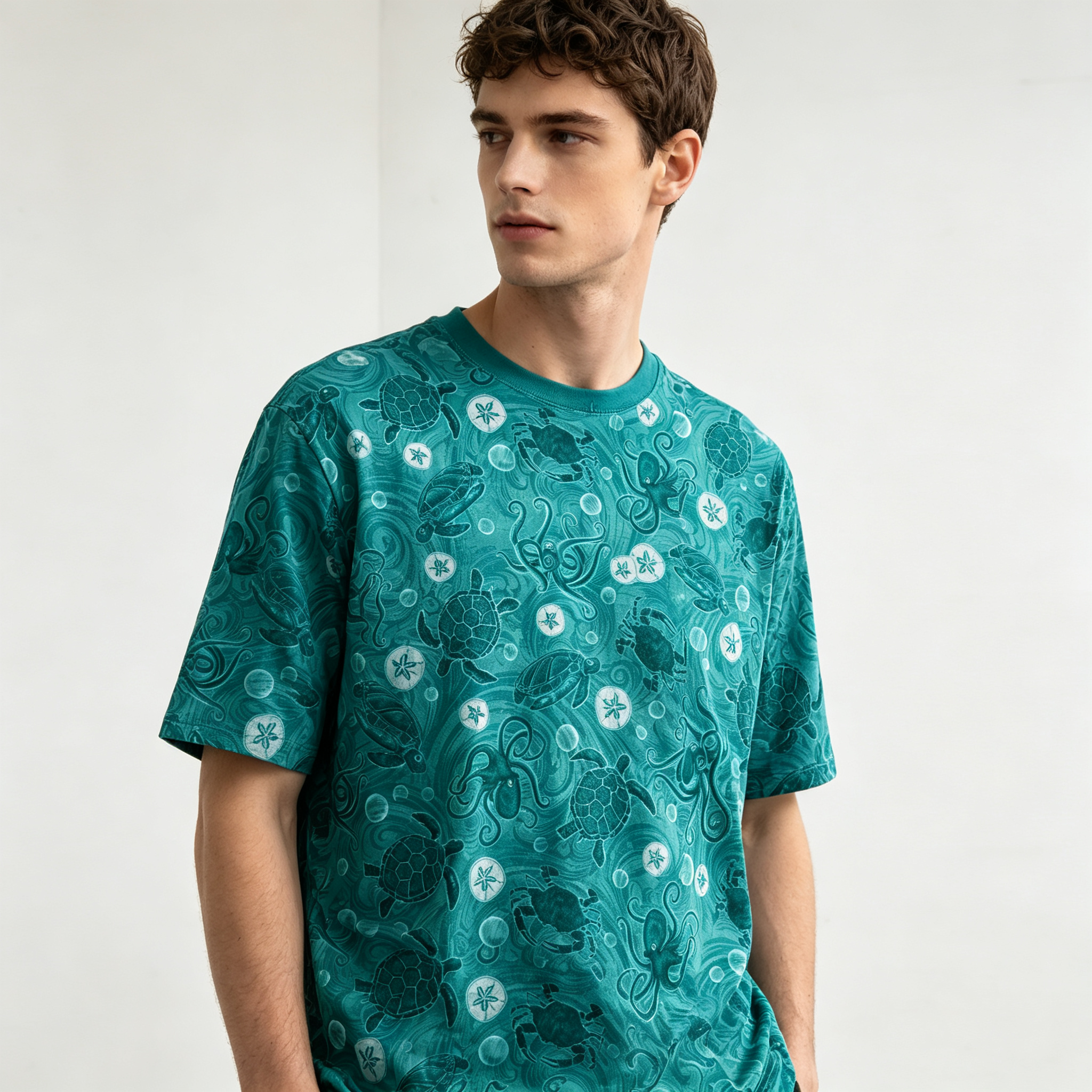 Casual Summer Style: Patterned Mens Shortsleeves T-Shirt Collection - view 4