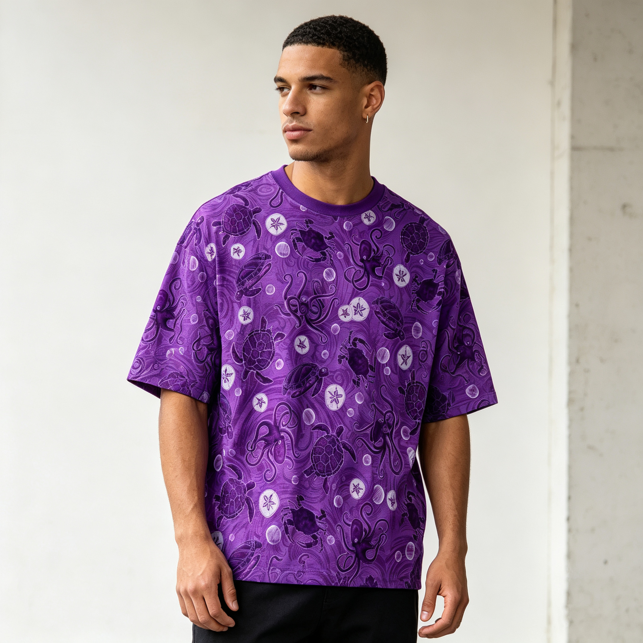 Casual Summer Style: Patterned Mens Shortsleeves T-Shirt Collection - view 3