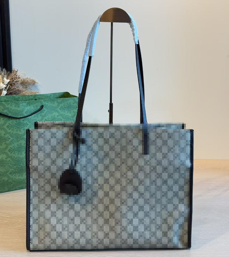 Borsa Tote Grande Londra Borsa A Tracolla Con Fascino Firmata Da Donna Modello Monogramma Vintage Borsa Classica In Tela Con Manico In Pelle Borsa A-image