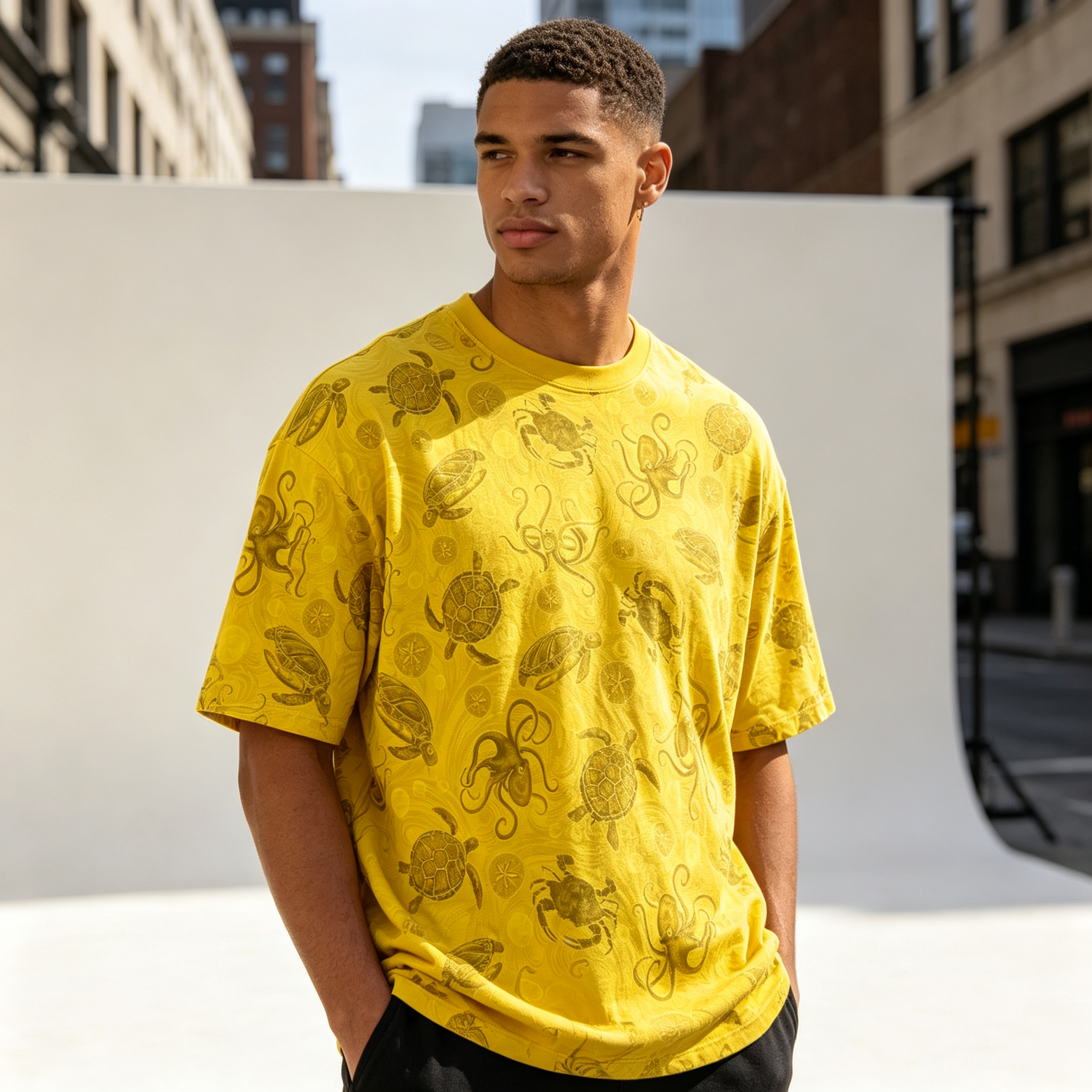 Casual Summer Style: Patterned Mens Shortsleeves T-Shirt Collection - view 5