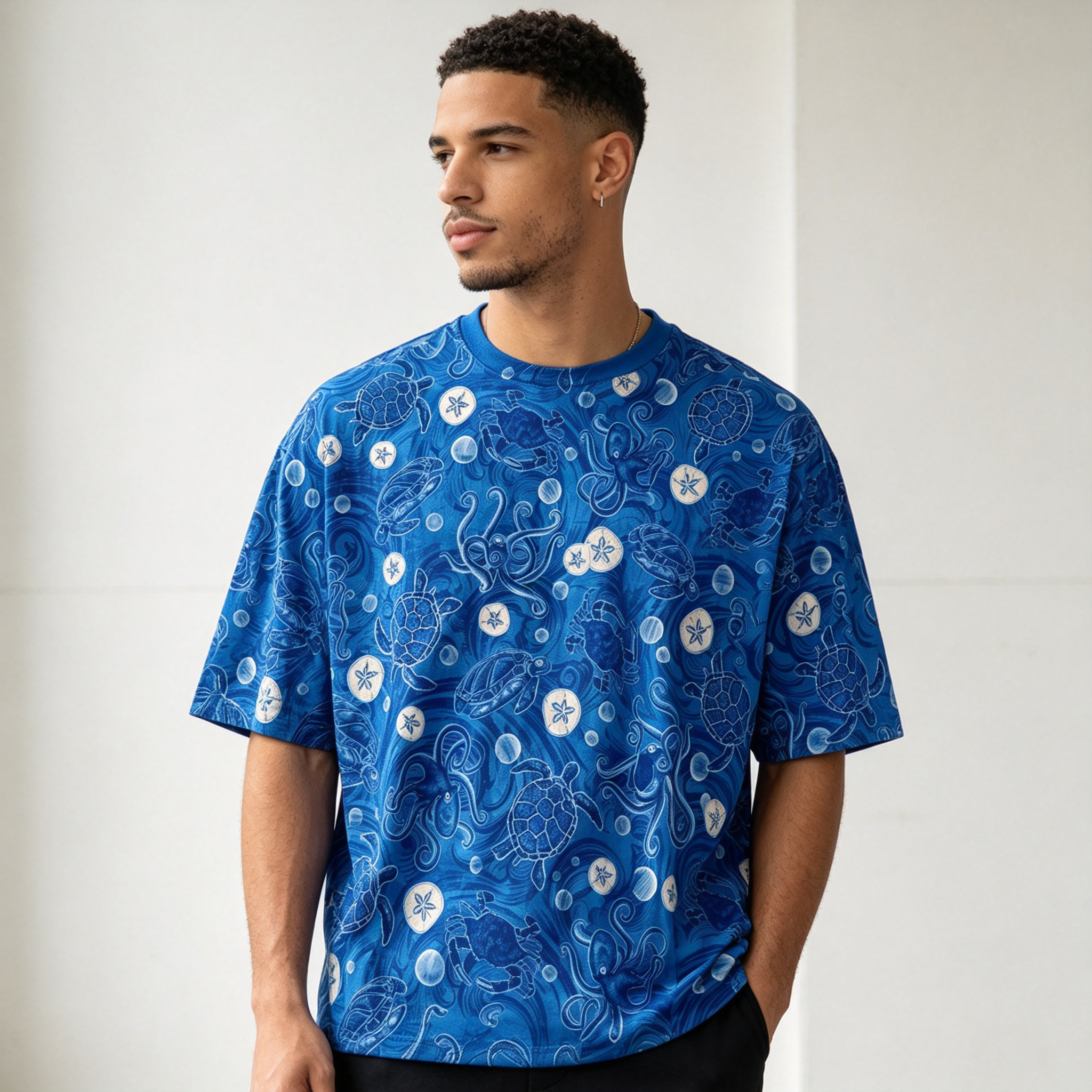 Casual Summer Style: Patterned Mens Shortsleeves T-Shirt Collection - view 7