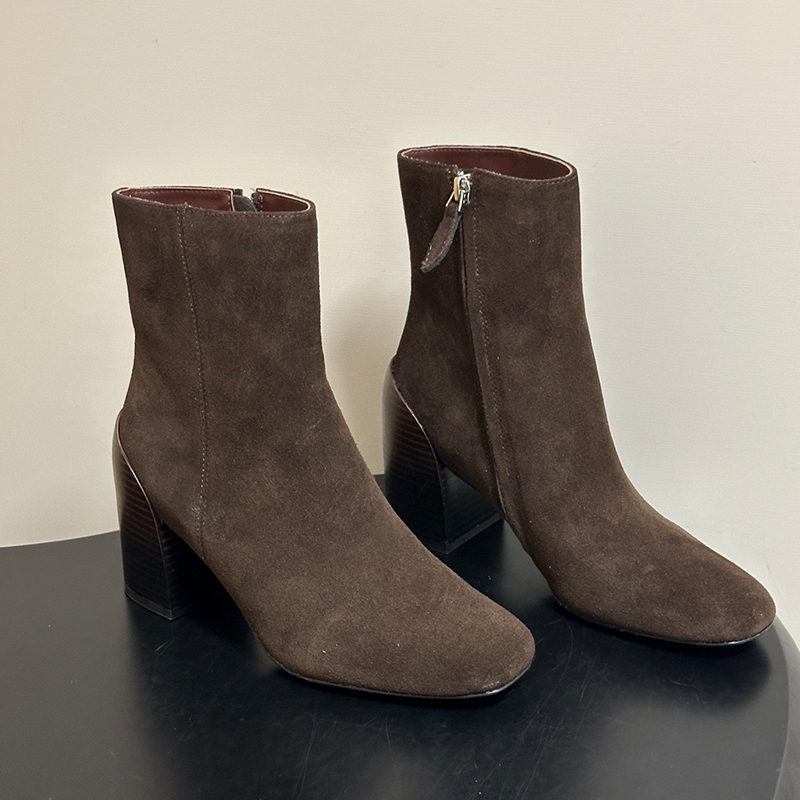 Novita 60 Stivaletti Da Donna Stivali Da Cavaliere In Pelle Scamosciata Designe…