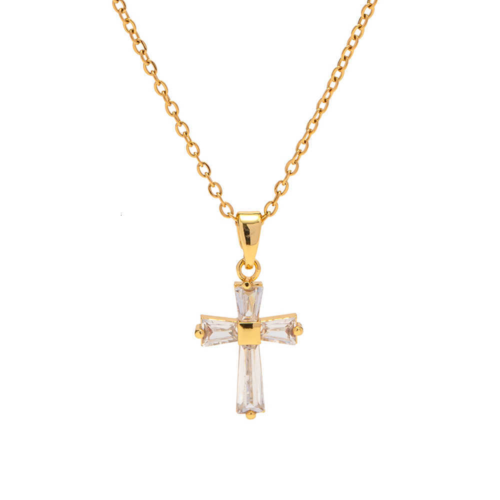 Collana Con Ciondolo Geometrico Quadrato Bianco Youthway Delicato Con Zirconi Cubici, Collana Con Ciondolo Minimalista, Gioielli Da Donnat260916-image