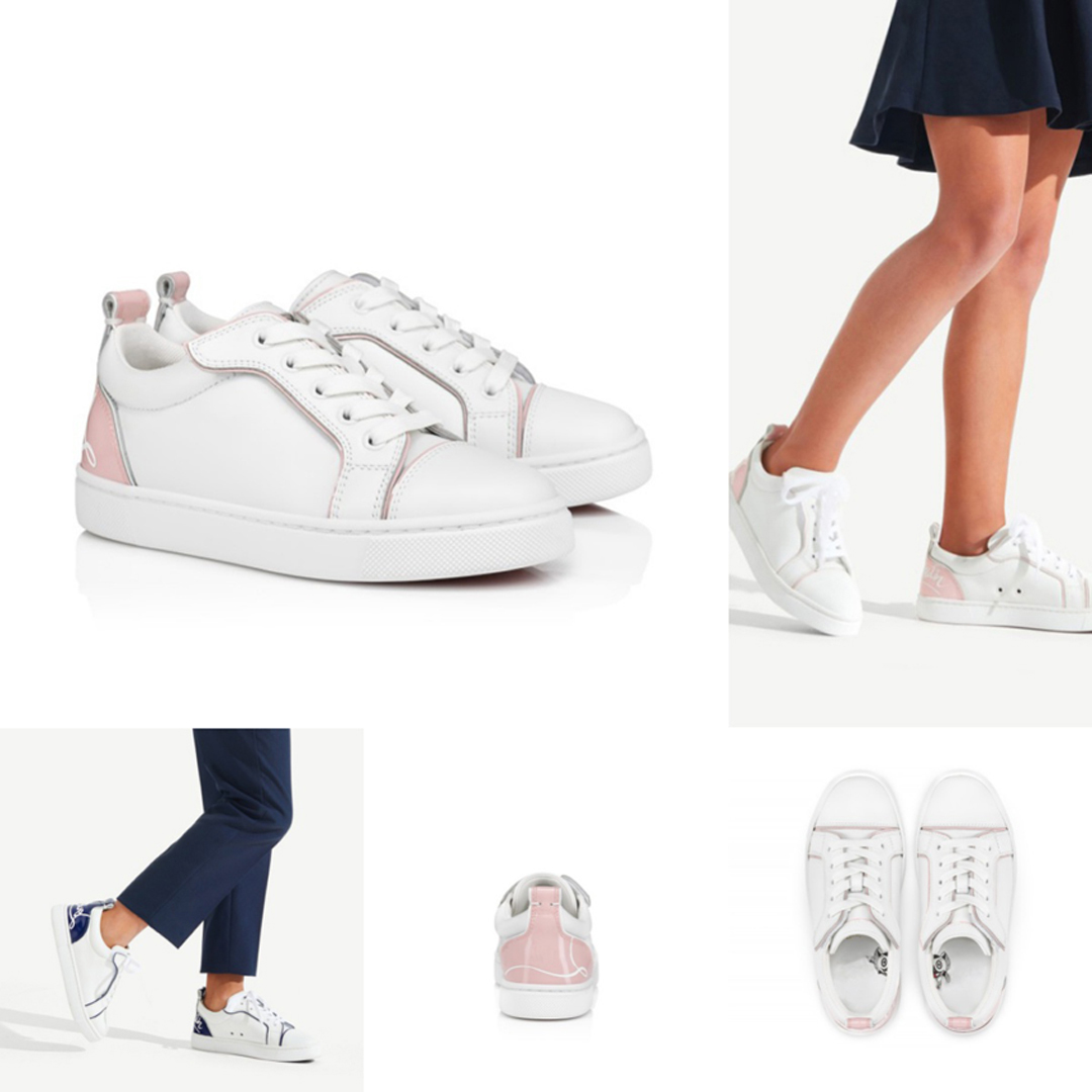Trendy Uomo Donna Scarpe Casual Funnyto Scarpe Sportive Piatte Italia Moda Rosa Pelle Di Vitello Low Top Fascia Elastica Designer Campus Tennis Snea-image