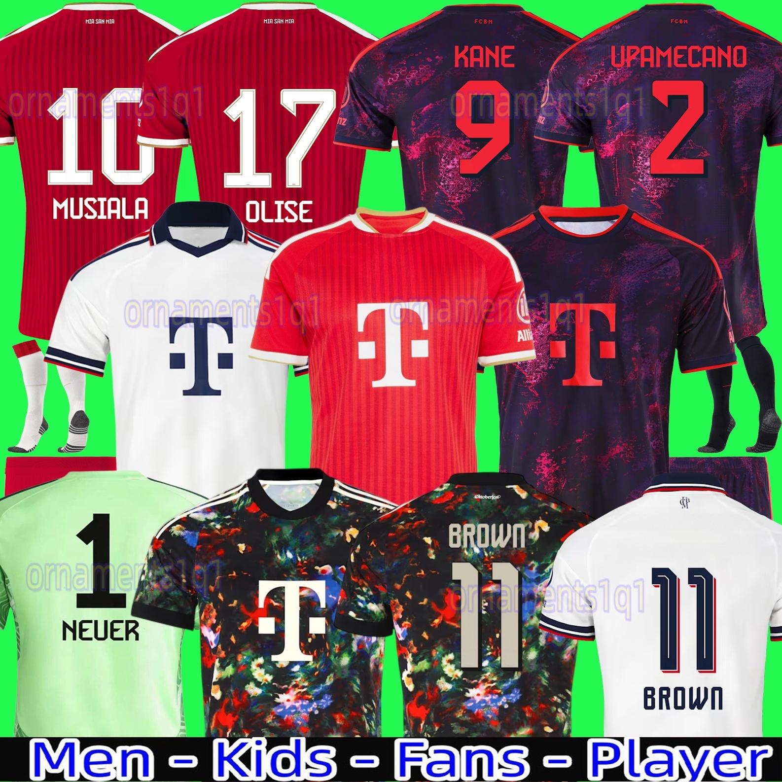 25 26 27 Maglia Da Calcio Musiala 2026 Maglia Da Calcio Gnabry Camisa De Futebol Kimmich Kit Neuer Kane Olise Monaco 125° Anniversario Beckenbauer L-image