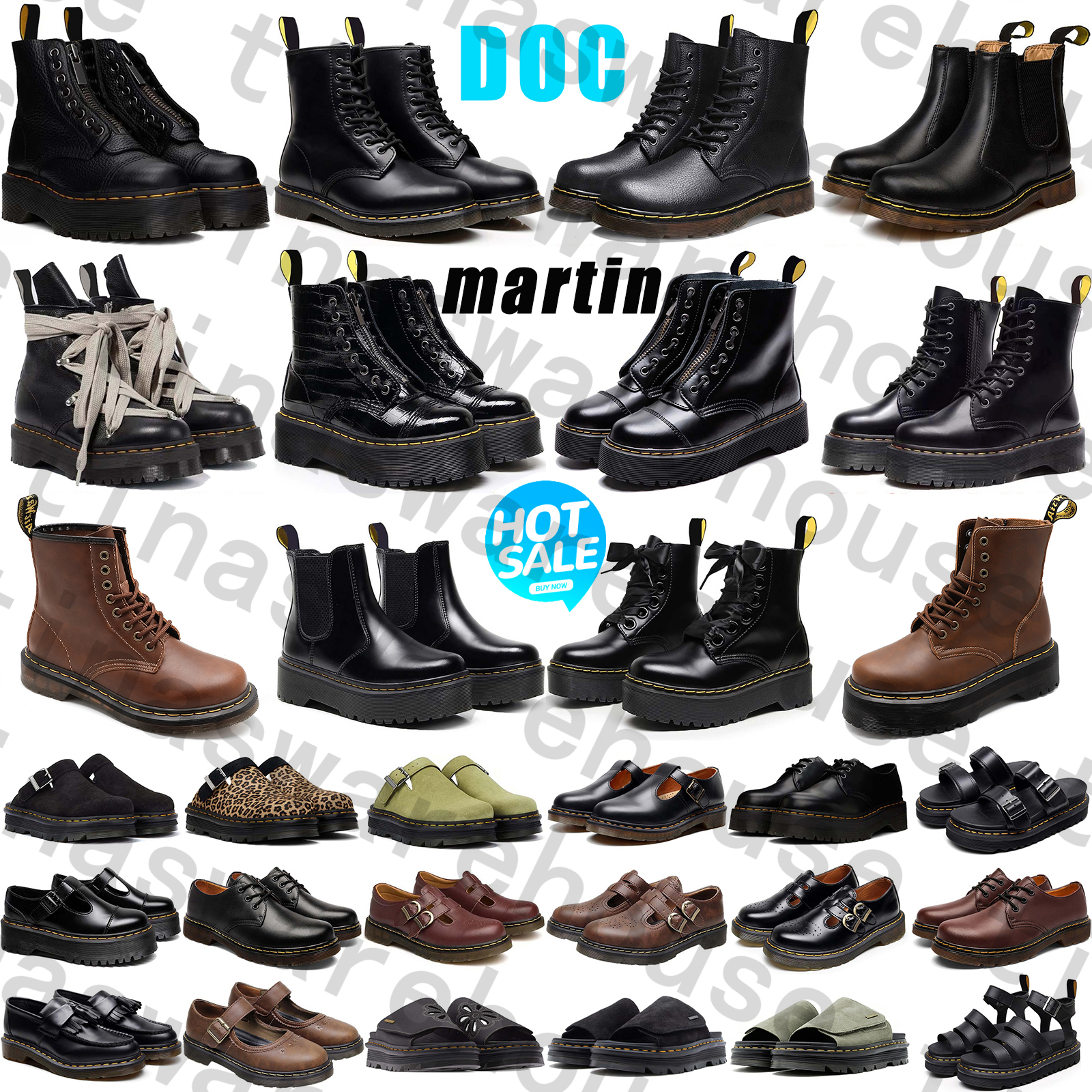 Stivali Firmati Di Spedizione Gratuita Dres Doces Martin Martenshoes Martens Martenns Martines Stivaletti Scarpe Per Uomo Donna Neve Bottes Tacco Bo-image
