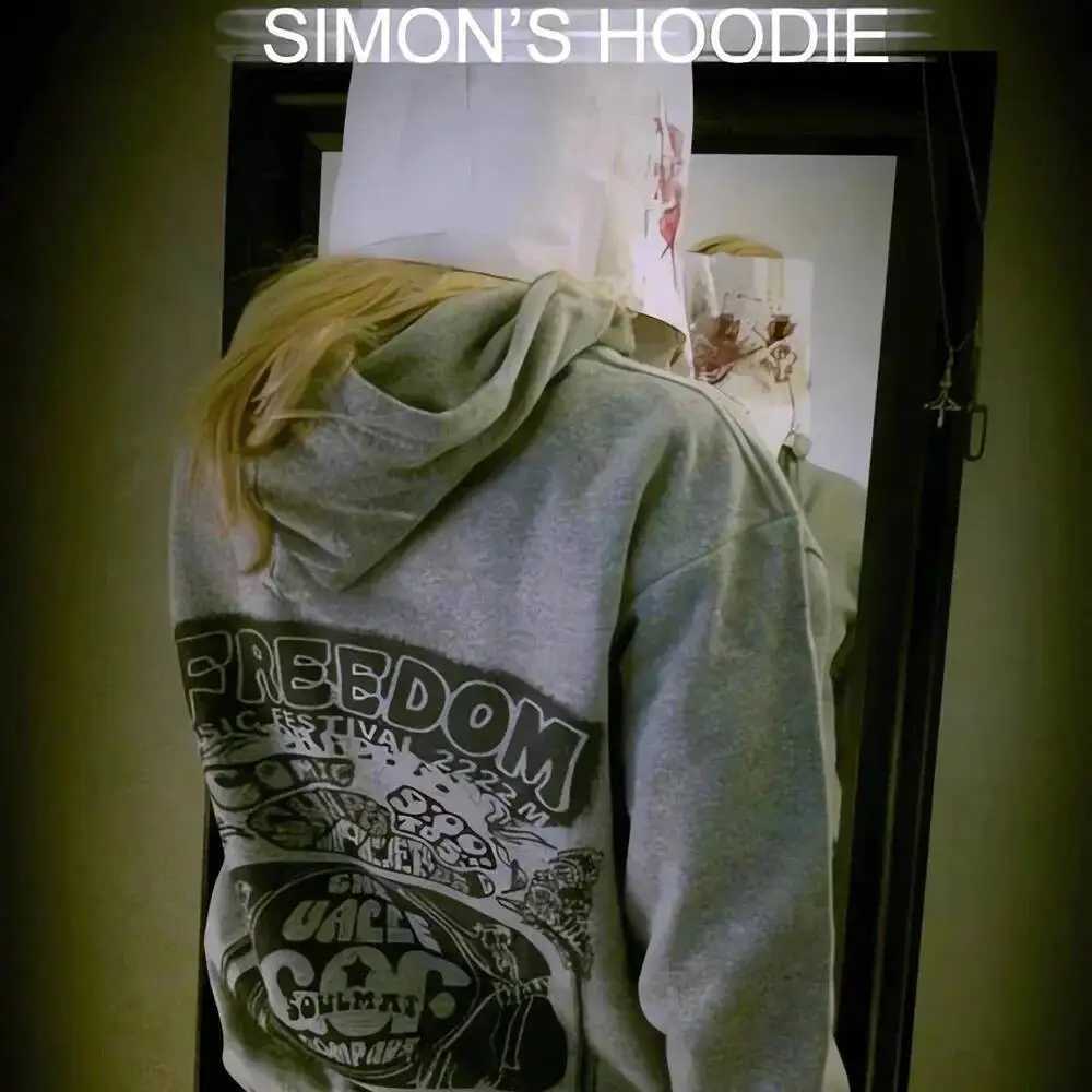 Felpa Con Cappuccio Vintage Da Uomo Felpa Con Cappuccio Zip Simon Cry Henriksson Of Fear Felpa Con Cappuccio Cosplay Di Simon Felpa Invernale Gamer-image