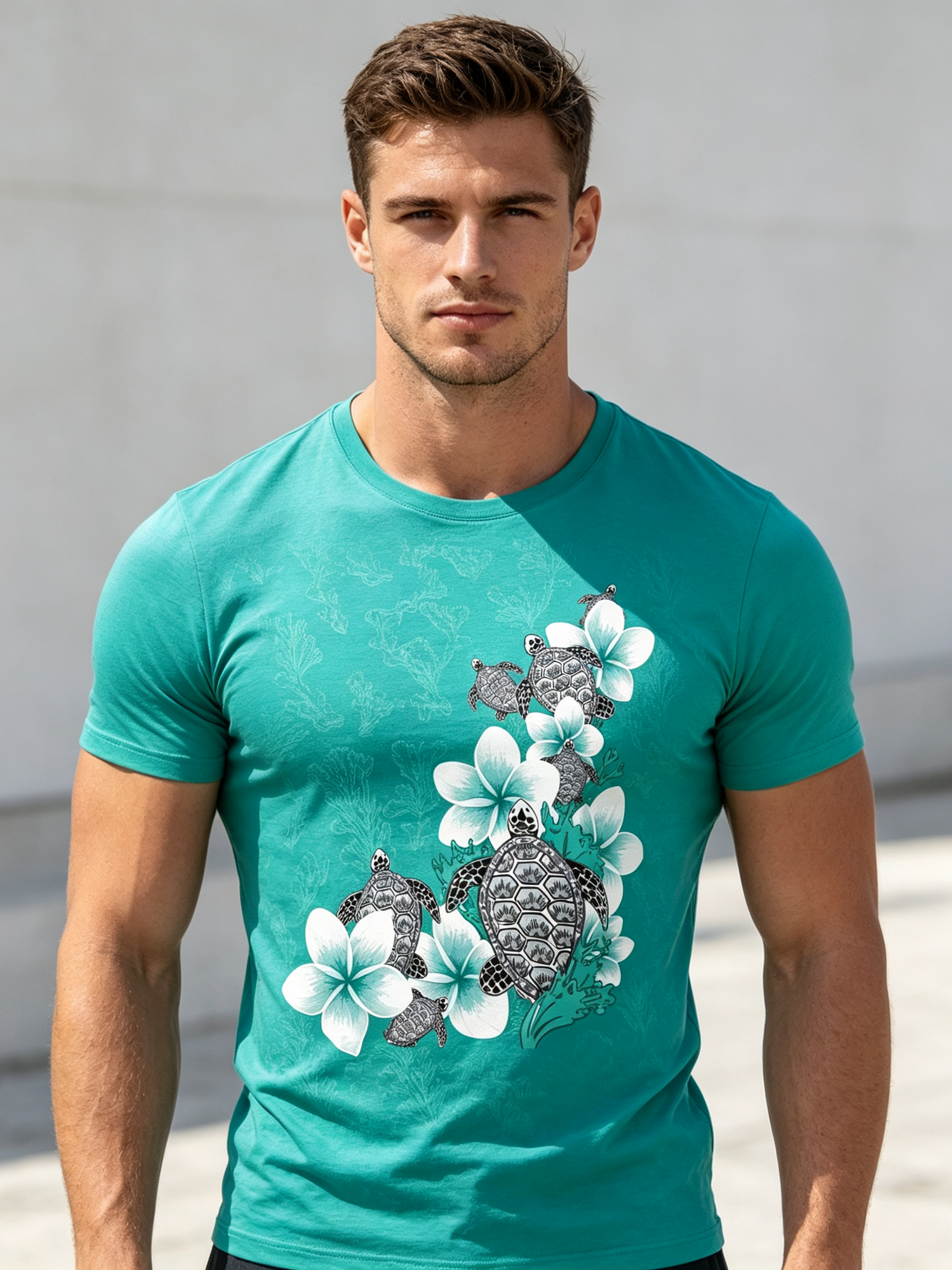 Personalized Men's Casual Print Tee - Stylish Customizable Clothing - view 6
