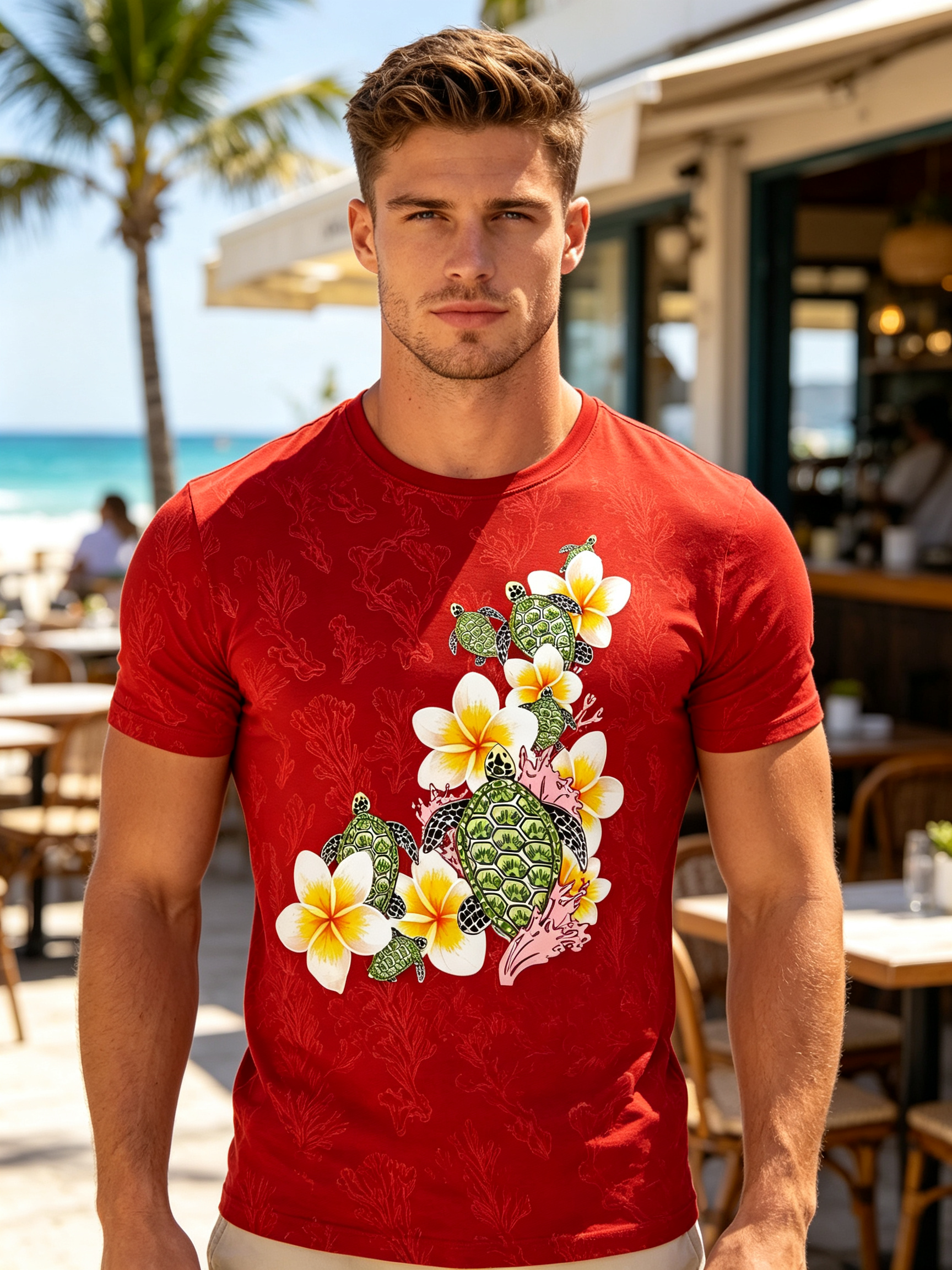 Personalized Men's Casual Print Tee - Stylish Customizable Clothing - view 4