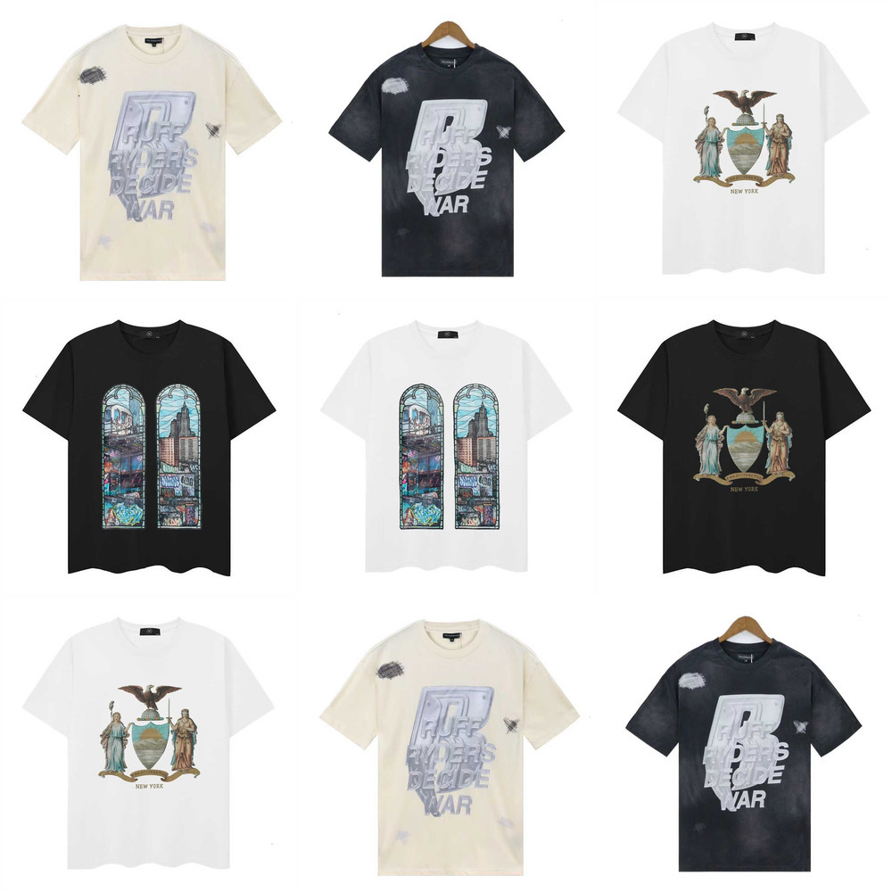 Who Decide War Tshirt American Street Retro Lavato Spalla Larga Uomo Donna Maniche Corte WDW Camicie Gothic Letter Print Graphic Tee Who Decides War-image