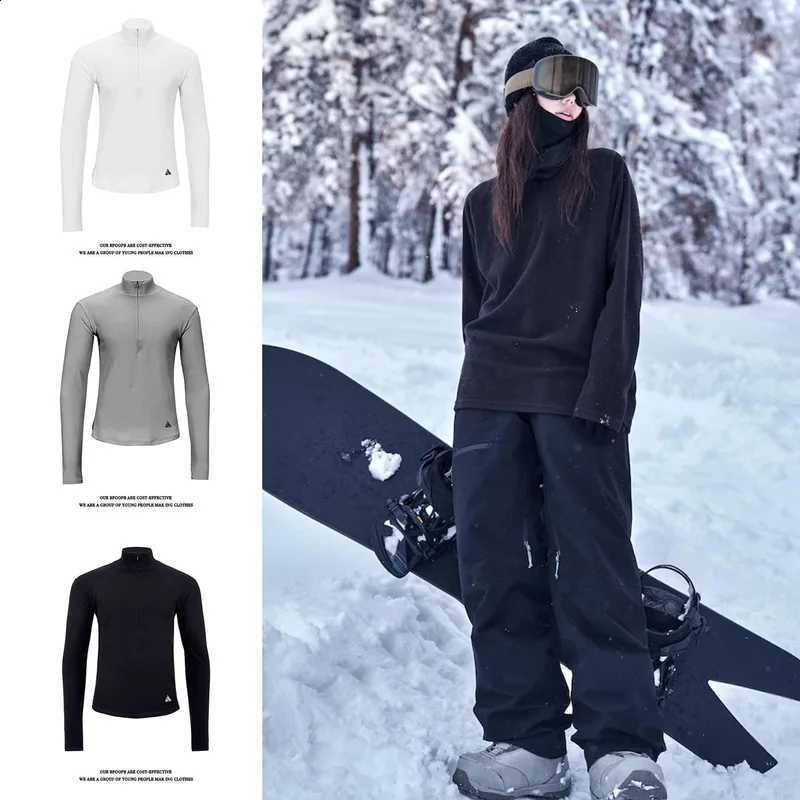 Abbigliamento Termico Fodera Da Sci Collo Semialto Donna Uomo Nuovo Stile Outdoor Autunno Inverno H260916-image