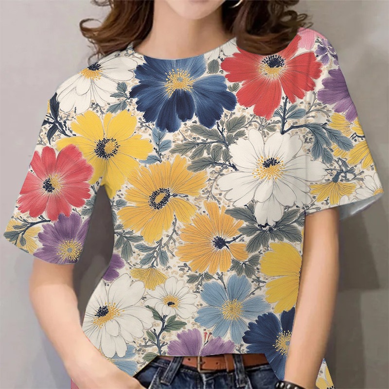 Exclusive Design Custom Printed Summer Shirts With Colorful Patterns Available - view 4