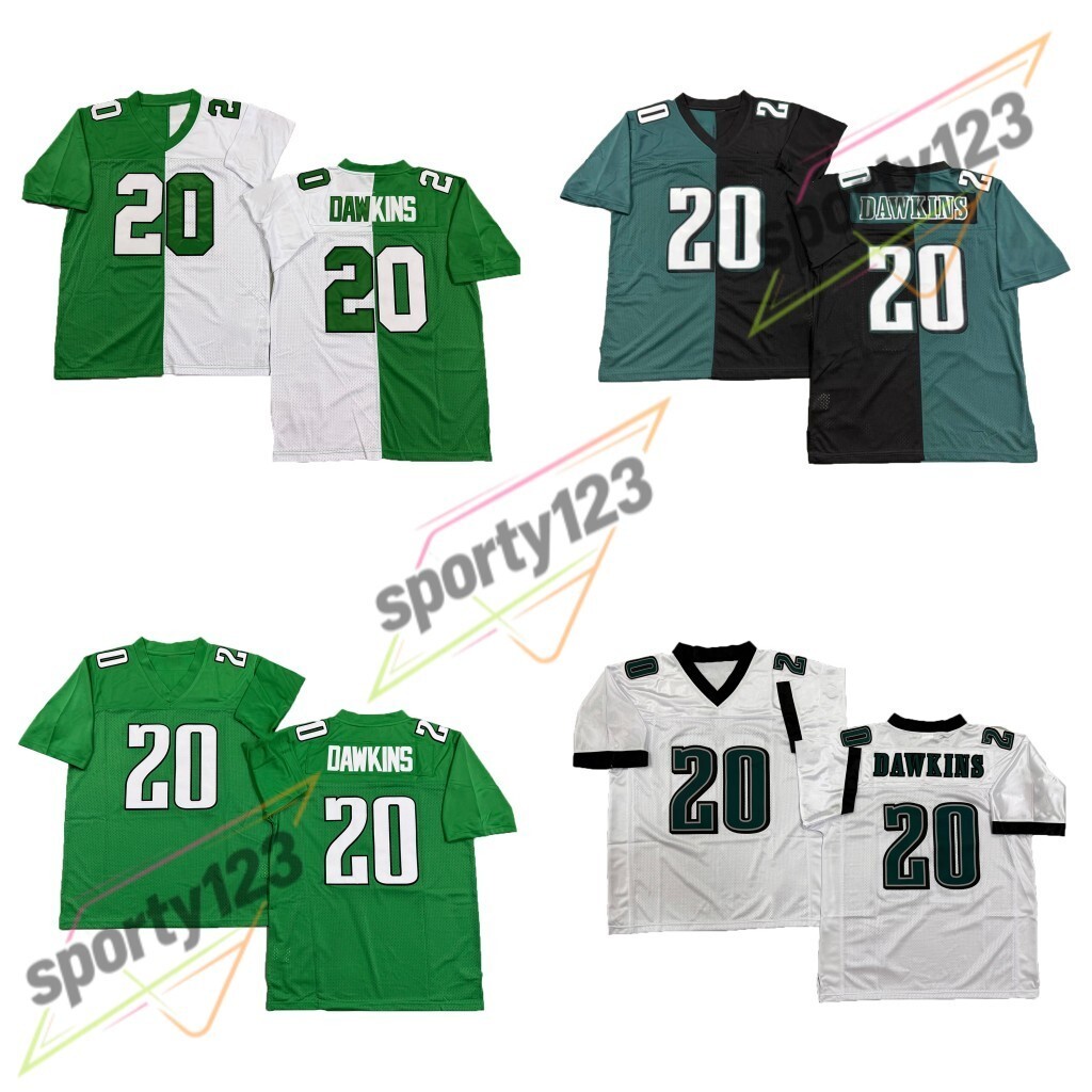 Maglia Da Rugby Cucita Stile Vintage Da Uomo Harold Carmichael Brian Dawkins Eric Allen Wilbert Montgomery S-3XL Spedizione Veloce-image