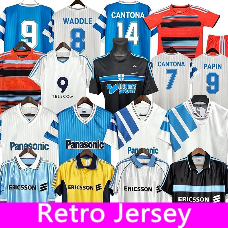 Retro Marsiglia Papin Cantona Waddle 8 Maglie Da Calcio Maglie Da Calcio Classiche Vintage 1990 1991 Maillot De Foot Maillot Om Maglia Da Calcio Mar-image