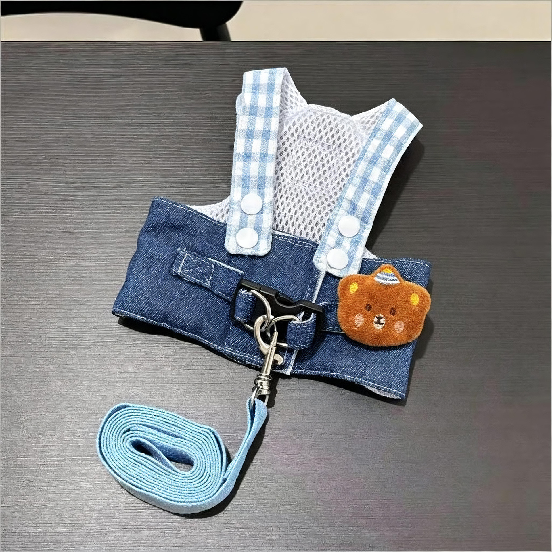 Cats pet cartoon Leashes Set traction rope out of the anti-break-free I-shaped adjustable pet puppet Teddy small dogs - view 3