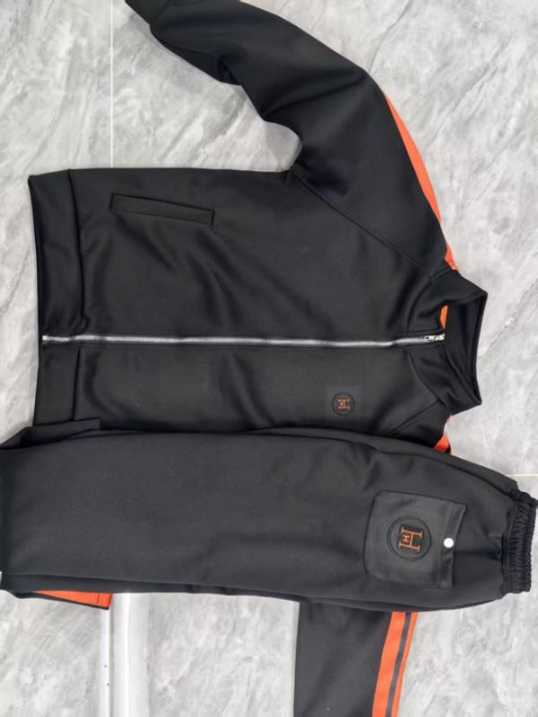 Men's Tracksuits Autumn Stand-up Collar Casual Sports Suit Trendy Fashion Sportswear Loose Long-sleeved Straight Pants Two-piece Set - view 9