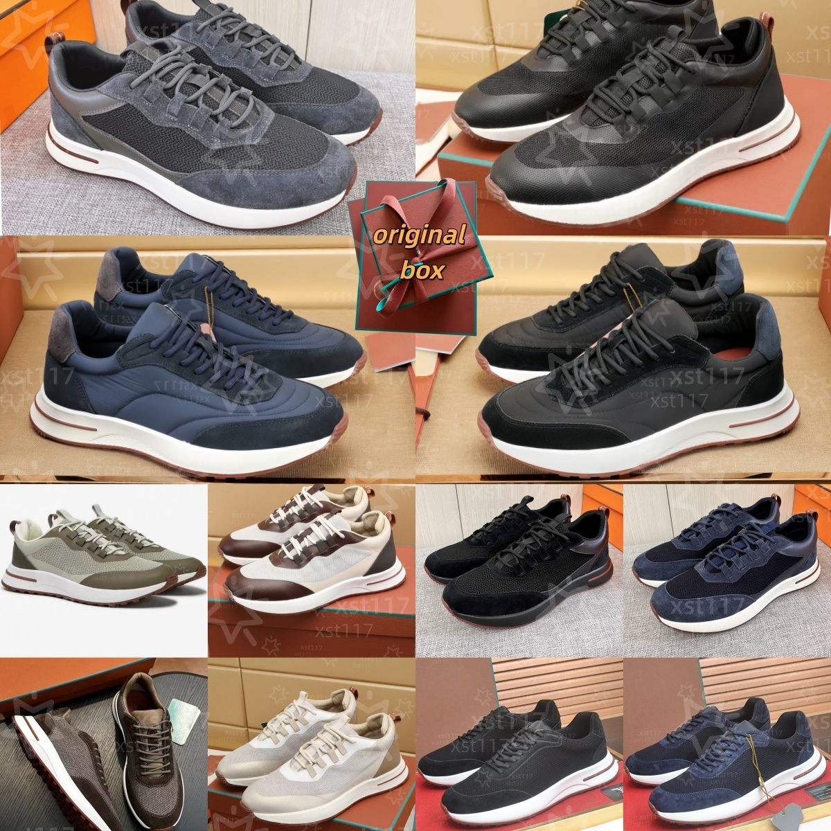 Mocassini Di Lusso Da Uomo Di Design Vera Pelle Scamosciata Di Vacchetta Scarpe Slip On Da Barca Con Suola Morbida Casual Abito Piatto Alla Moda Di-image