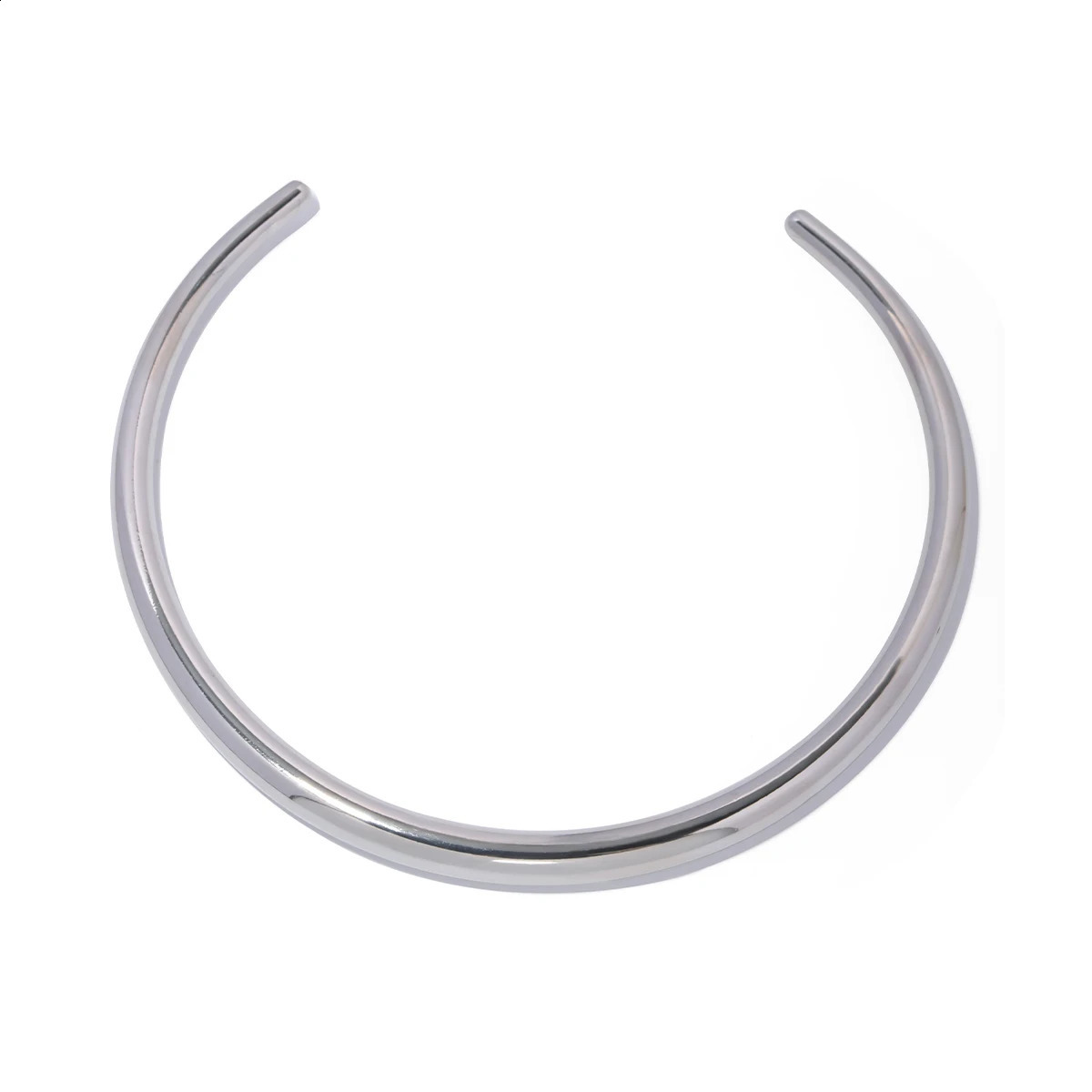 Youthway Collana Metallica Minimalista Lucida In Acciaio Inossidabile Gioielli Di Alta Qualità Per Le Donne Regalo Per Feste 260917-image