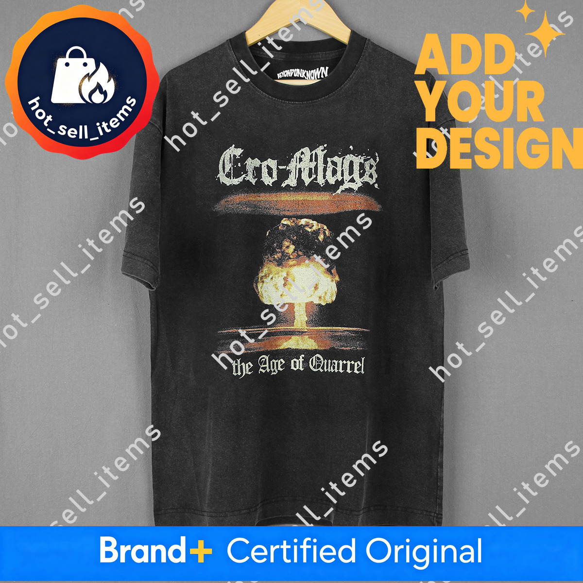 Cro Mags T The Age Quarrel Hardcore Punk Thrash Corrosion Of Conformity Washed Long Sleeves Men S Cotton Printed Shirt - view 1