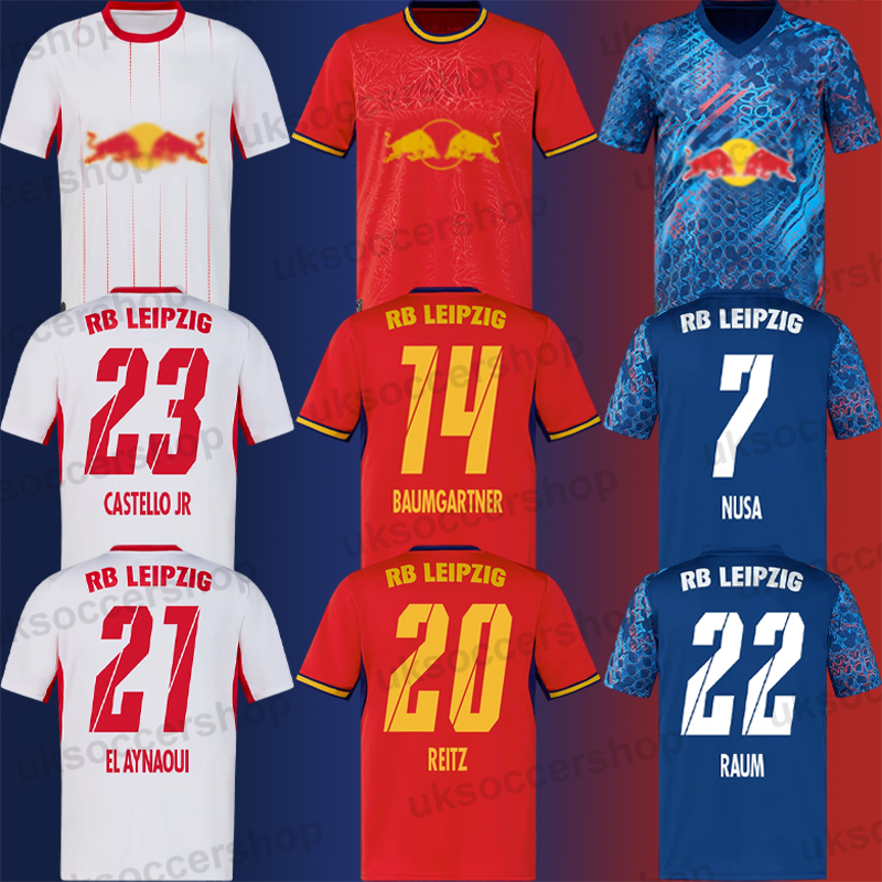 Maglie Da Calcio RB Leipzig 26 27 Maglie Da Calcio Maglie Da Calcio Retrò Top Kit Uomo Bambini Donna Tifosi Giocatore 3XL 4XL-image