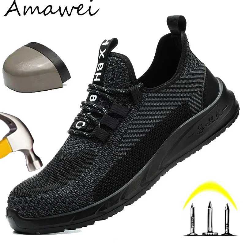 Scarpe Da Lavoro Anti-Smash Con Punta In Acciaio Scarpe Da Lavoro Leggere E Traspiranti Scarpe Da Lavoro Protettive Indistruttibili Scarpe Da Lavoro-image