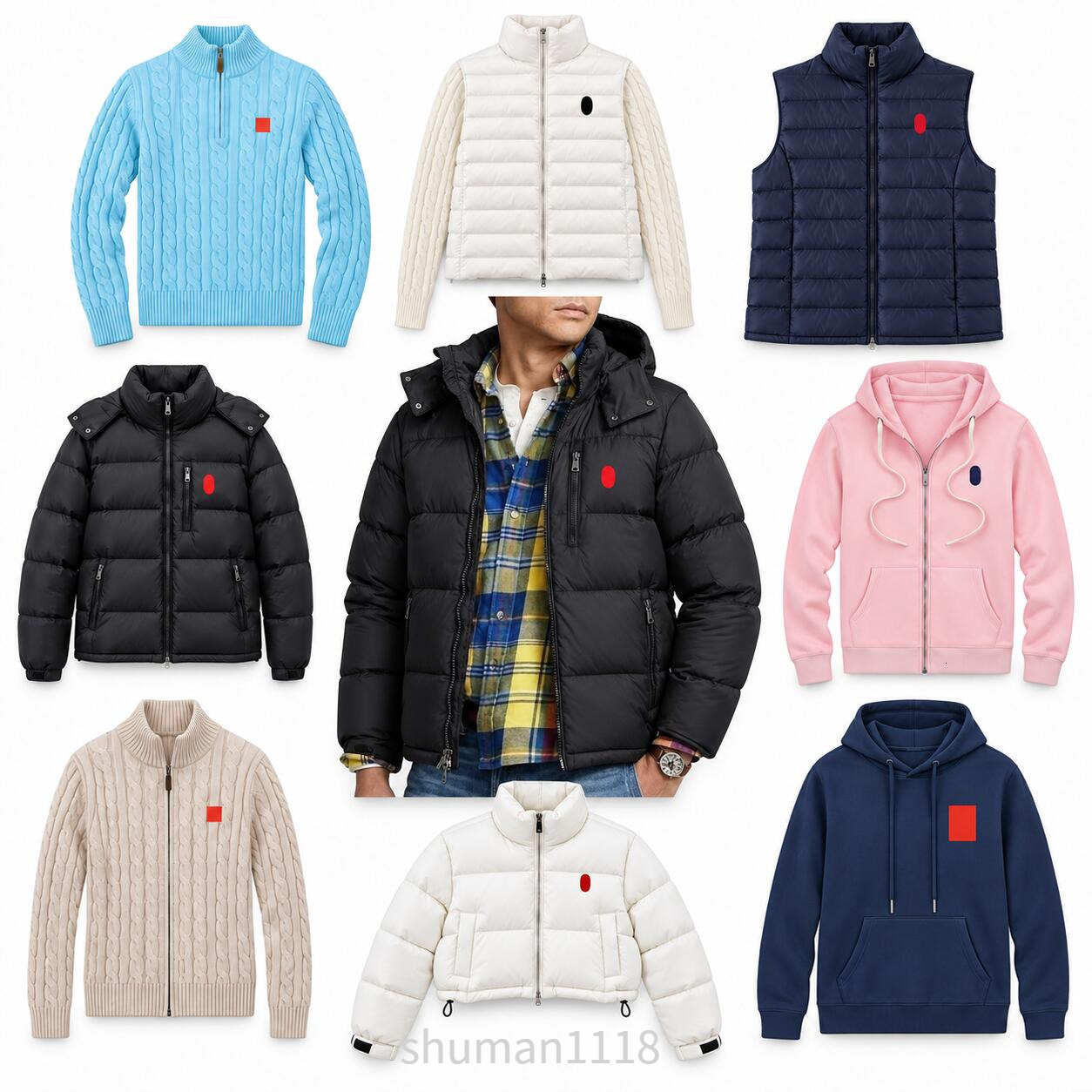 Giacche Firmate Giacche Invernali Da Uomo Polo Parka Piumini Piumini Cappotto Da Uomo Ricamo In Cotone Scaldacollo Winterjacke Giacca Polo Giacca A-image