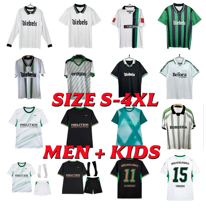 25 26 Maglie Da Calcio Borussia Monchengladbach 2025 2026 Gladbach Thuram Elvedi Plea Stindl Neuhaus Ginter Hofmann 08 09 95 96 97 Maglia Da Calcio-image