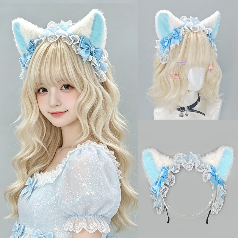 Stage Wear Lolita Bowknot Lace Headband Cosplay Prop for at - view 4