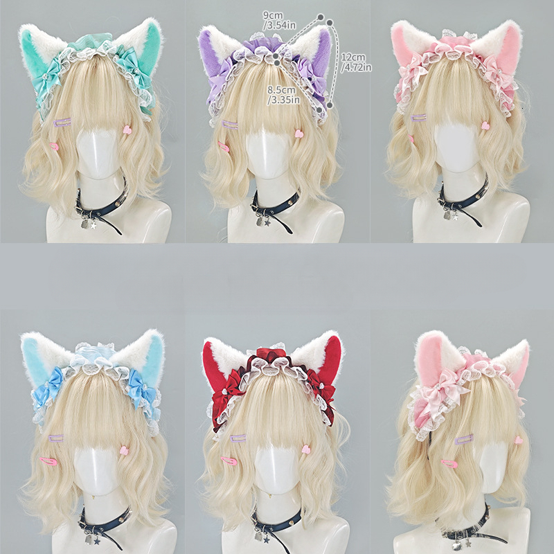 Stage Wear Lolita Bowknot Lace Headband Cosplay Prop for at - view 3